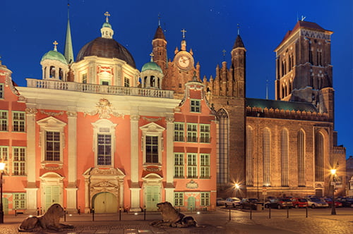 Kościół Mariacki. Apartamenty Bajkowy Gdańsk- Stare Miasto, Starówka, centrum