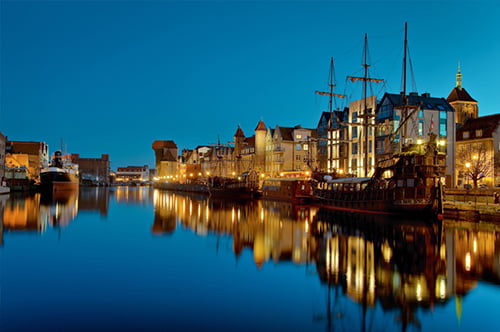Motława i Żuraw. Apartamenty Bajkowy Gdańsk- Stare Miasto, Starówka, centrum